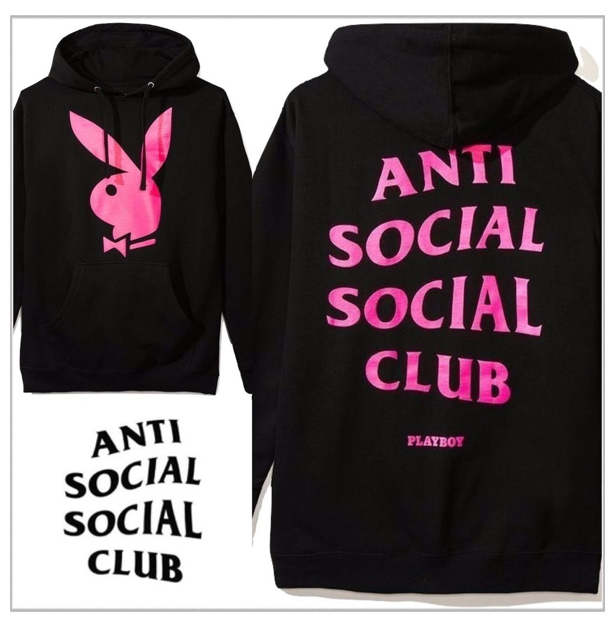 ANTI SOCIAL SOCIAL CLUB PLAYBOYコラボパーカー