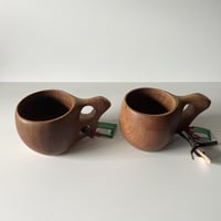 ククサ風 沖縄県産木製マグカップ（小）