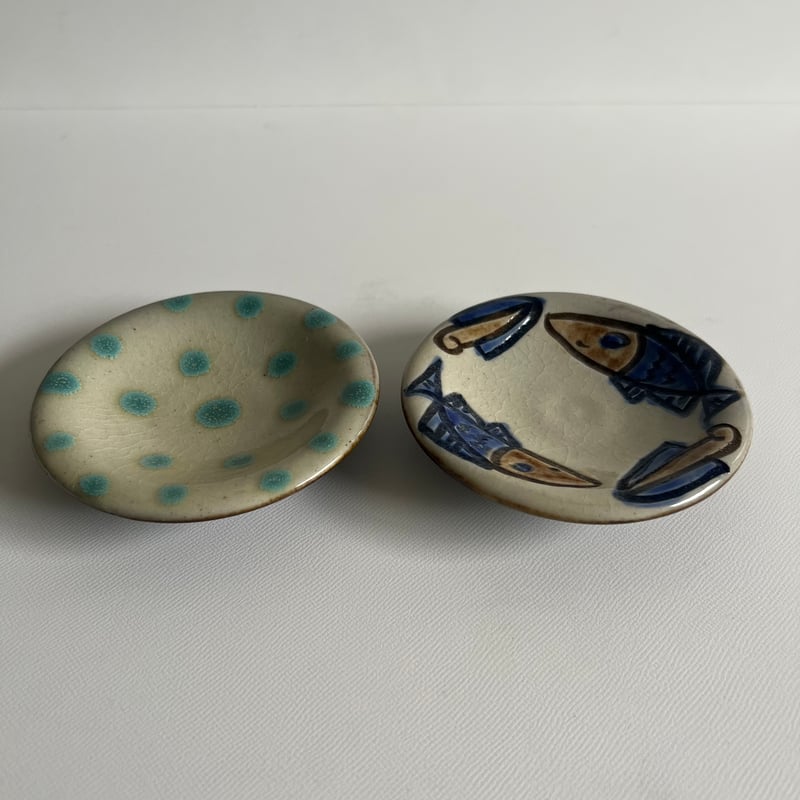 【未使用】ノモ陶器製作所 やちむん ３寸皿 ６枚セット　オーグスヤー　豆皿 壺屋焼 やちむん ドット 三寸皿 9.5cm 陶眞窯の通販｜【公式