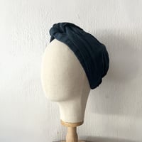 藍染めクロスヘアターバン