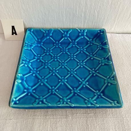 一翠窯 正方皿 大