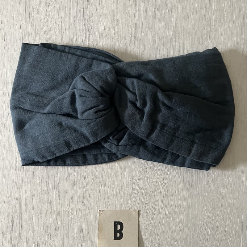 藍染めクロスヘアターバン | PORTRIVER MARKET