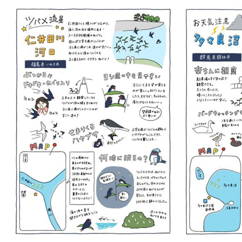 しまむらさき ZINE「つばめめぐり2」 | もりのこと onlineshop