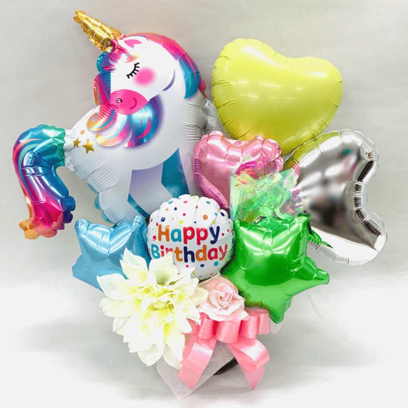ユニコーンHappy Birtdayアレンジ | Balloon Shop Windy