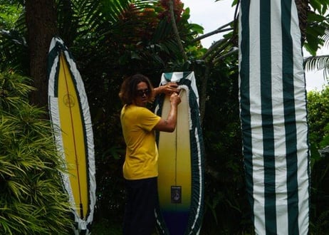 Wasabi x Bangbang Model / Deck wrapping surfboard cover