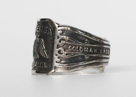 "Cigar label" Silver ring / La Venga