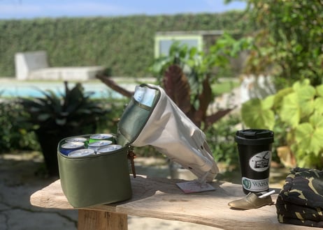 Wasabi Beer cooler canvas tote & Container