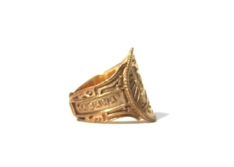"Cigar label" Silver ring / Sol