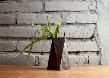 Drum Flower vase pen stand Large / Raw (Paint stripped off)