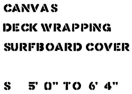 Wasabi x Bangbang Model / Deck wrapping surfboard cover