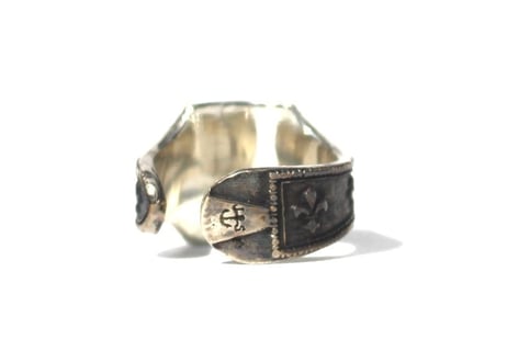 "Cigar ring" Silver ring / Raven