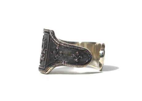 "Cigar ring" Silver ring / Raven