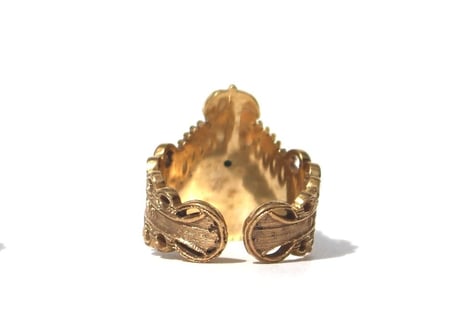 "Cigar label" Gold ring / Crown