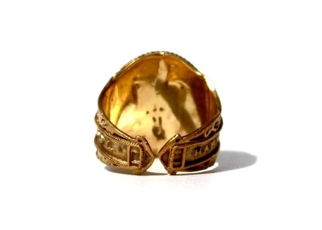 "Cigar label" Silver ring / Sol