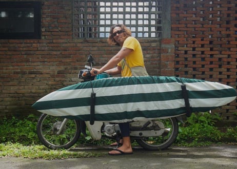 Wasabi x Bangbang Model / Deck wrapping surfboard cover