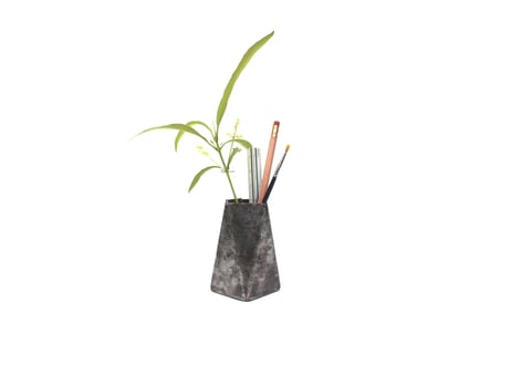 Drum Flower vase pen stand Large / Raw (Paint stripped off)