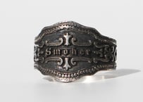 "Cigar label" Silver ring / Smoker