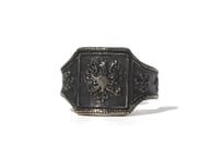 "Cigar ring" Silver ring / Raven
