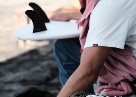 Tent Fabric Beach Tote / Wasabi x Surf a billy