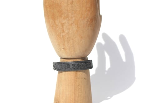 "Cigar ring" Silver ring / Raven