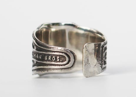 "Cigar label" Silver ring / La Venga