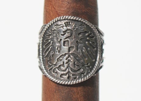 "Cigar label" Silver ring / Sol
