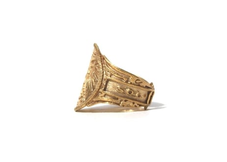 "Cigar label" Silver ring / Sol