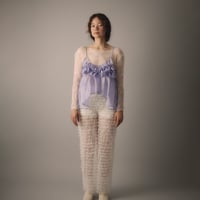 【 natsumi osawa 予約 】 shibori frill camisole -2026年8月～9月発送予定-