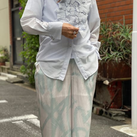 【 CHIHARUEGAMI 予約 】 RIBBON SHIRT -2027年3月発送予定-