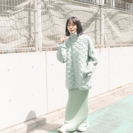 【 ritsu 予約 】Sazanka quilted velour coat -2026年9月～11月発送予定-