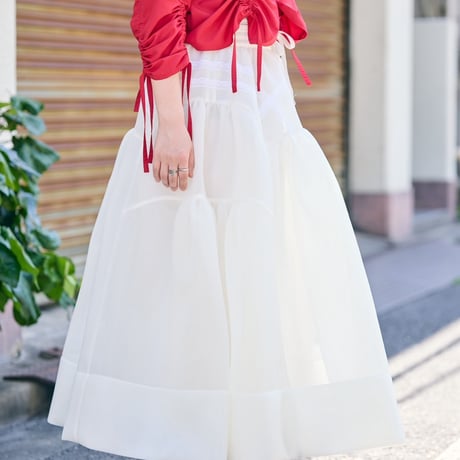 【 overlace 】volume skirt (スカート)