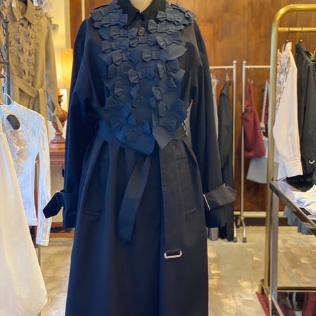 【 CHIHARUEGAMI 予約 】RIBBON COAT (コート)  -2026年8月発送予定-