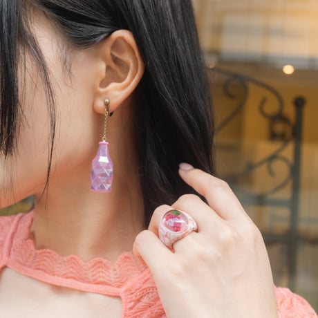 【 ritsu 予約 】Beer bottle Earrings ( Set ) -2026年9月～11月発送予定-