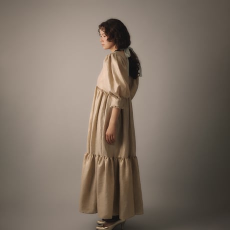 【 natsumi osawa 予約 】 twinkle linen dress -2026年8月～9月発送予定-