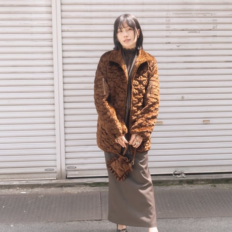 【 ritsu 予約 】Sazanka quilted velour pillow bag mini -2026年9月～11月発送予定-