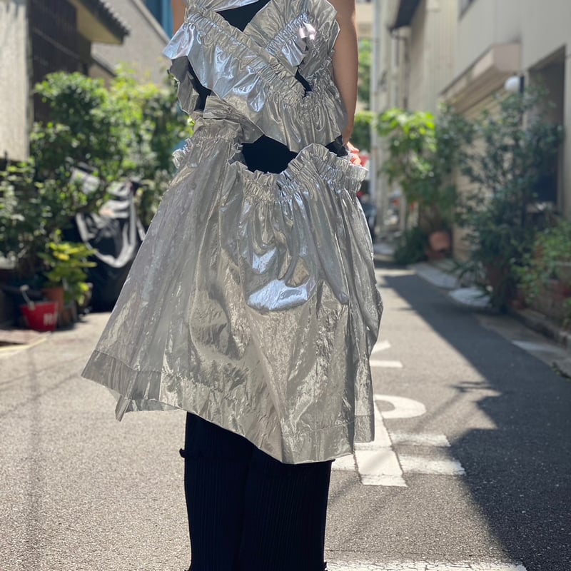 ワンピース HOUGA kiki frill dress White HOUGA/ホウガ】kiki frill dress（ドレス）｜HOUGA（ホウガ）の