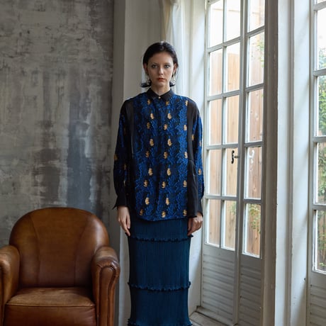 【 kwotias 】 cut jacquard shirt (シャツ)