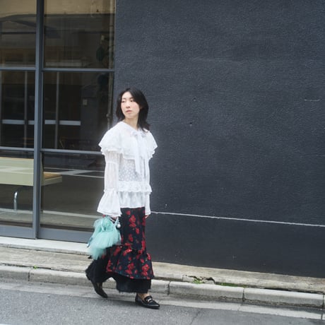 【 kwotias 予約】velled bloom blouse (ブラウス) -2026年8月発送予定-