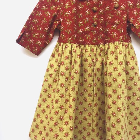 【 melenani 】Vintage US Cotton Bicolar Dress