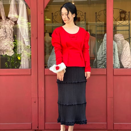 【 Kanako Tamura 予約 】 Satin Rose Scrunchie（シュシュ）-2026年9月発送予定-