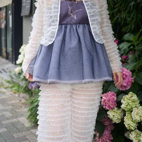 【 natsumi osawa 予約 】 tiered lace bolero -2026年8月～9月発送予定-
