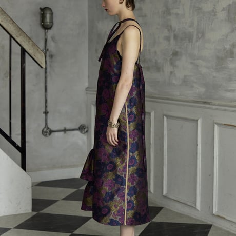 【 kwotias 】 flower jacquard cami dress (キャミソールドレス)