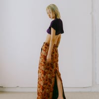 【 ritsu 】Snapdragon Floral Jacquard skirt (スカート)