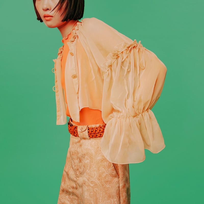新品☆RIKO TOKYO シースルーパフブラウス 新品☆RIKO TOKYO シースルーパフブラウス
