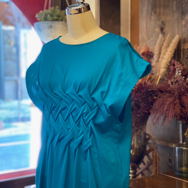 Create Clair 】French-sleeve cut dress (ワンピース