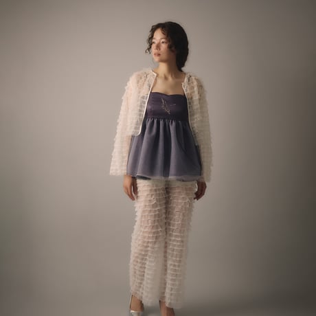 【 natsumi osawa 予約 】 tiered lace bolero -2026年8月～9月発送予定-