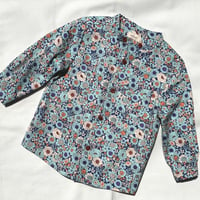 【 melenani 】CHIRTS ［チャツ］  Long Sleeve Shirt (BLUE FLOWER)