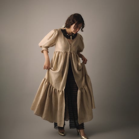 【 natsumi osawa 予約 】 twinkle linen dress -2026年8月～9月発送予定-