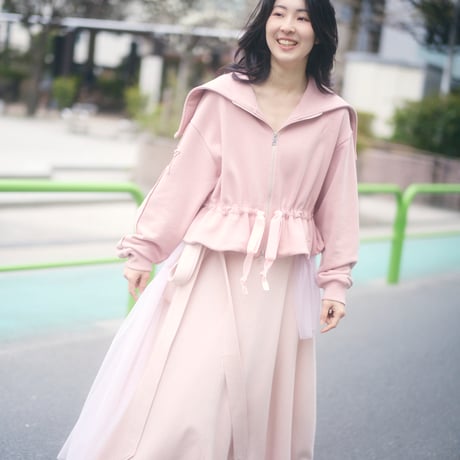 【 MIKI IMAMURA 予約】SWEAT RIBBON SKIRT (スカート) -2026年10月発送予定-