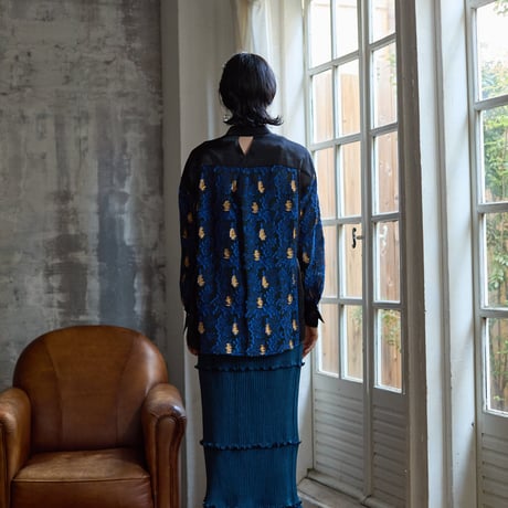 【 kwotias 】 cut jacquard shirt (シャツ)